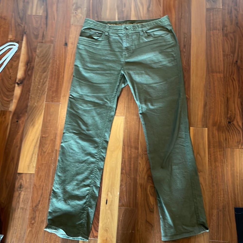Like new Prana jeans. Army green. 36x34.